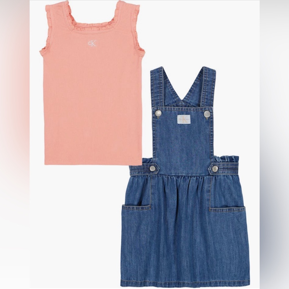 Calvin Klein Rib Tank & Skirtall Set